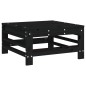 vidaXL Gartenhocker Schwarz Massivholz Kiefer vidaXL Gartenhocker Schwarz Massivholz Kiefer