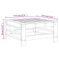 vidaXL Gartenhocker Schwarz Massivholz Kiefer vidaXL Gartenhocker Schwarz Massivholz Kiefer