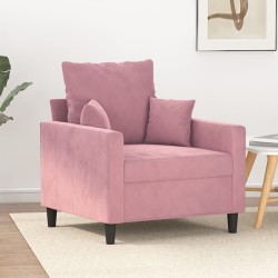 vidaXL Sessel Rosa 60 cm Samt