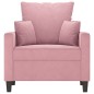 vidaXL Sessel Rosa 60 cm Samt vidaXL Sessel Rosa 60 cm Samt
