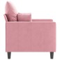 vidaXL Sessel Rosa 60 cm Samt vidaXL Sessel Rosa 60 cm Samt
