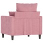 vidaXL Sessel Rosa 60 cm Samt vidaXL Sessel Rosa 60 cm Samt