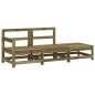 vidaXL 3-tlg. Garten-Lounge-Set Kiefernholz Imprägniert vidaXL 3-tlg. Garten-Lounge-Set Kiefernholz Imprägniert