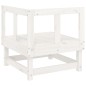 vidaXL Garten-Ecksofa Weiß Massivholz Kiefer vidaXL Garten-Ecksofa Weiß Massivholz Kiefer