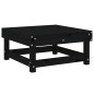 vidaXL Gartenhocker Schwarz Massivholz Kiefer vidaXL Gartenhocker Schwarz Massivholz Kiefer