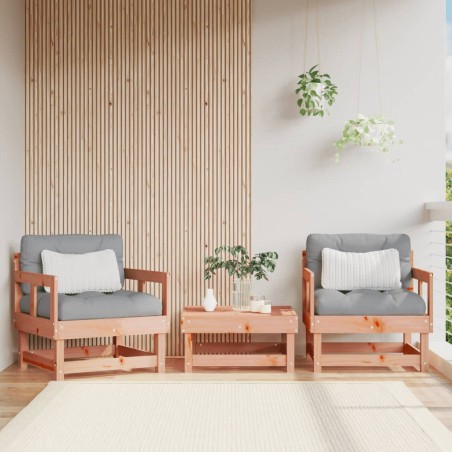 vidaXL Gartenstühle 2 Stk. Massivholz Douglasie
