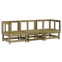 vidaXL 3-tlg. Garten-Lounge-Set Kiefernholz Imprägniert