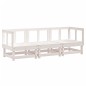 vidaXL 3-tlg. Garten-Lounge-Set Weiß Massivholz Kiefer vidaXL 3-tlg. Garten-Lounge-Set Weiß Massivholz Kiefer