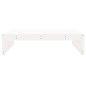 vidaXL Gartenhocker Weiß 120x80 cm Massivholz Kiefer vidaXL Gartenhocker Weiß 120x80 cm Massivholz Kiefer