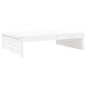 vidaXL Gartenhocker Weiß 120x80 cm Massivholz Kiefer vidaXL Gartenhocker Weiß 120x80 cm Massivholz Kiefer