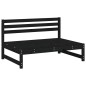 vidaXL Garten-Mittelsofa Schwarz 120x80 cm Massivholz Kiefer vidaXL Garten-Mittelsofa Schwarz 120x80 cm Massivholz Kiefer