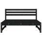 vidaXL Garten-Mittelsofa Schwarz 120x80 cm Massivholz Kiefer vidaXL Garten-Mittelsofa Schwarz 120x80 cm Massivholz Kiefer