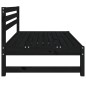 vidaXL Garten-Mittelsofa Schwarz 120x80 cm Massivholz Kiefer vidaXL Garten-Mittelsofa Schwarz 120x80 cm Massivholz Kiefer