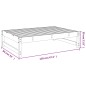 vidaXL Gartenhocker Honigbraun 120x80 cm Massivholz Kiefer vidaXL Gartenhocker Honigbraun 120x80 cm Massivholz Kiefer