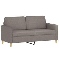 vidaXL 2-Sitzer-Sofa Taupe 140 cm Stoff