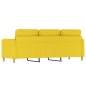 vidaXL 3-Sitzer-Sofa Hellgelb 180 cm Stoff vidaXL 3-Sitzer-Sofa Hellgelb 180 cm Stoff