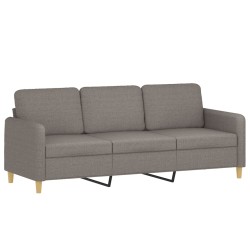 vidaXL 3-Sitzer-Sofa Taupe 180 cm Stoff