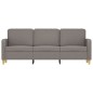 vidaXL 3-Sitzer-Sofa Taupe 180 cm Stoff vidaXL 3-Sitzer-Sofa Taupe 180 cm Stoff