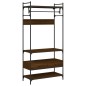 vidaXL Kleiderständer mit Schubladen Braun Eichen-Optik 89x39x184,5 cm vidaXL Kleiderständer mit Schubladen Braun Eichen-Optik 89x39x184,5 cm