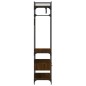 vidaXL Kleiderständer mit Schubladen Braun Eichen-Optik 89x39x184,5 cm vidaXL Kleiderständer mit Schubladen Braun Eichen-Optik 89x39x184,5 cm