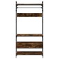 vidaXL Kleiderständer mit Schubladen Räuchereiche 89x39x184,5 cm vidaXL Kleiderständer mit Schubladen Räuchereiche 89x39x184,5 cm