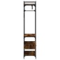 vidaXL Kleiderständer mit Schubladen Räuchereiche 89x39x184,5 cm vidaXL Kleiderständer mit Schubladen Räuchereiche 89x39x184,5 cm