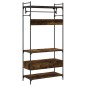 vidaXL Kleiderständer mit Schubladen Räuchereiche 89x39x184,5 cm vidaXL Kleiderständer mit Schubladen Räuchereiche 89x39x184,5 cm