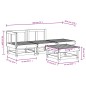 vidaXL 4-tlg. Garten-Lounge-Set Honigbraun Massivholz Kiefer