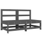 vidaXL 6-tlg. Garten-Lounge-Set Grau Massivholz Kiefer vidaXL 6-tlg. Garten-Lounge-Set Grau Massivholz Kiefer