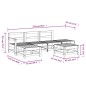vidaXL 6-tlg. Garten-Lounge-Set Grau Massivholz Kiefer vidaXL 6-tlg. Garten-Lounge-Set Grau Massivholz Kiefer
