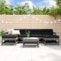 vidaXL 7-tlg. Garten-Lounge-Set Grau Massivholz Kiefer vidaXL 7-tlg. Garten-Lounge-Set Grau Massivholz Kiefer