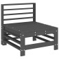 vidaXL 5-tlg. Garten-Lounge-Set Grau Massivholz Kiefer vidaXL 5-tlg. Garten-Lounge-Set Grau Massivholz Kiefer