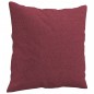 vidaXL 2-Sitzer-Sofa mit Zierkissen Weinrot 140 cm Stoff vidaXL 2-Sitzer-Sofa mit Zierkissen Weinrot 140 cm Stoff