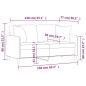 vidaXL 2-Sitzer-Sofa mit Zierkissen Weinrot 140 cm Stoff vidaXL 2-Sitzer-Sofa mit Zierkissen Weinrot 140 cm Stoff