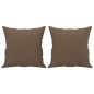 vidaXL 3-Sitzer-Sofa mit Zierkissen Braun 180 cm Stoff vidaXL 3-Sitzer-Sofa mit Zierkissen Braun 180 cm Stoff