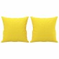 vidaXL 3-Sitzer-Sofa mit Zierkissen Hellgelb 180 cm Stoff vidaXL 3-Sitzer-Sofa mit Zierkissen Hellgelb 180 cm Stoff