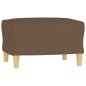 vidaXL Sessel mit Hocker Braun 60 cm Stoff vidaXL Sessel mit Hocker Braun 60 cm Stoff