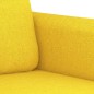 vidaXL 4-tlg. Sofagarnitur mit Kissen Hellgelb Stoff vidaXL 4-tlg. Sofagarnitur mit Kissen Hellgelb Stoff