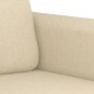 vidaXL 2-tlg. Sofagarnitur mit Kissen Creme Stoff vidaXL 2-tlg. Sofagarnitur mit Kissen Creme Stoff