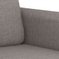 vidaXL 2-tlg. Sofagarnitur mit Kissen Taupe Stoff vidaXL 2-tlg. Sofagarnitur mit Kissen Taupe Stoff