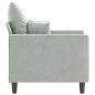vidaXL Sessel Hellgrau 60 cm Samt vidaXL Sessel Hellgrau 60 cm Samt