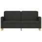 vidaXL 2-Sitzer-Sofa Schwarz 140 cm Stoff vidaXL 2-Sitzer-Sofa Schwarz 140 cm Stoff