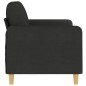 vidaXL 2-Sitzer-Sofa Schwarz 140 cm Stoff vidaXL 2-Sitzer-Sofa Schwarz 140 cm Stoff