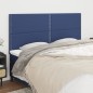 vidaXL Kopfteile 4 Stk. Blau 80x5x78/88 cm Stoff