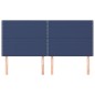 vidaXL Kopfteile 4 Stk. Blau 80x5x78/88 cm Stoff