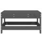 vidaXL Gartenhocker Grau Massivholz Kiefer vidaXL Gartenhocker Grau Massivholz Kiefer