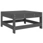 vidaXL Gartenhocker Grau Massivholz Kiefer vidaXL Gartenhocker Grau Massivholz Kiefer