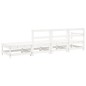vidaXL 4-tlg. Garten-Lounge-Set Weiß Massivholz Kiefer vidaXL 4-tlg. Garten-Lounge-Set Weiß Massivholz Kiefer