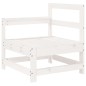 vidaXL 4-tlg. Garten-Lounge-Set Weiß Massivholz Kiefer vidaXL 4-tlg. Garten-Lounge-Set Weiß Massivholz Kiefer
