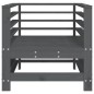 vidaXL Gartenstühle 2 Stk. Grau Massivholz Kiefer vidaXL Gartenstühle 2 Stk. Grau Massivholz Kiefer